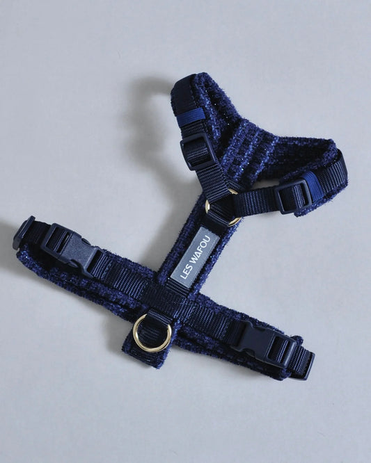 HARNAIS EN TWEED - Bleu nuit