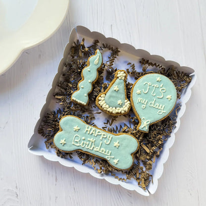 BOX ANNIVERSAIRE - 4 Biscuits Glacés Artisanaux