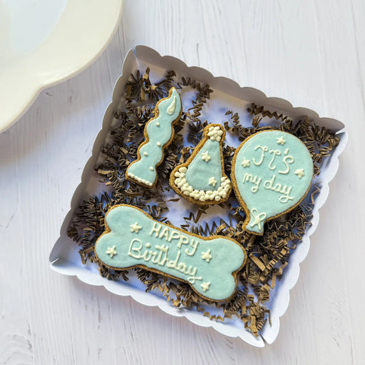 BOX ANNIVERSAIRE - 4 Biscuits Glacés Artisanaux