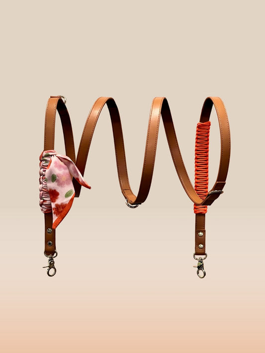 LAISSE MULTIPOSITION BANDANA - Marron