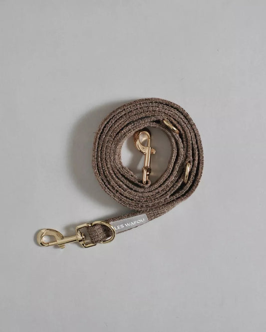 LAISSE MULTIPOSITION EN TWEED - Taupe
