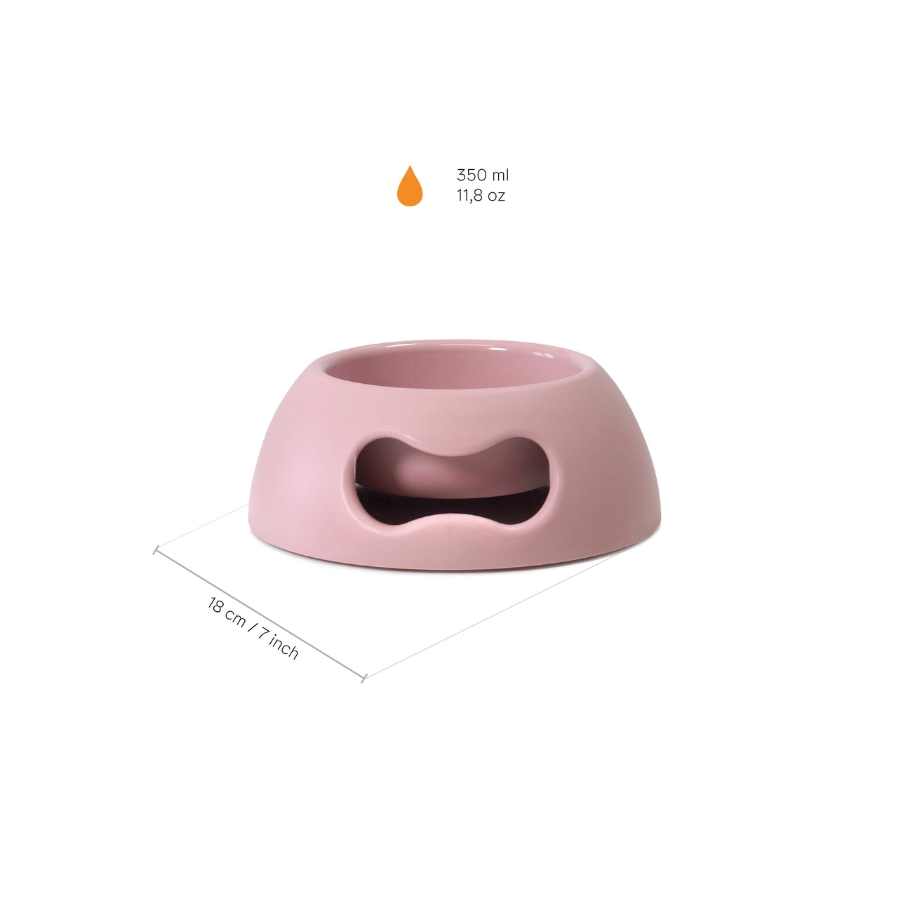 GAMELLE POUR CHIEN ET CHAT - Rose