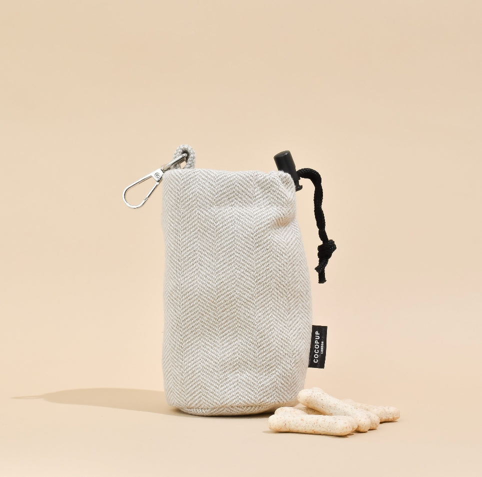 POCHETTE A FRIANDISES - Tweed beige