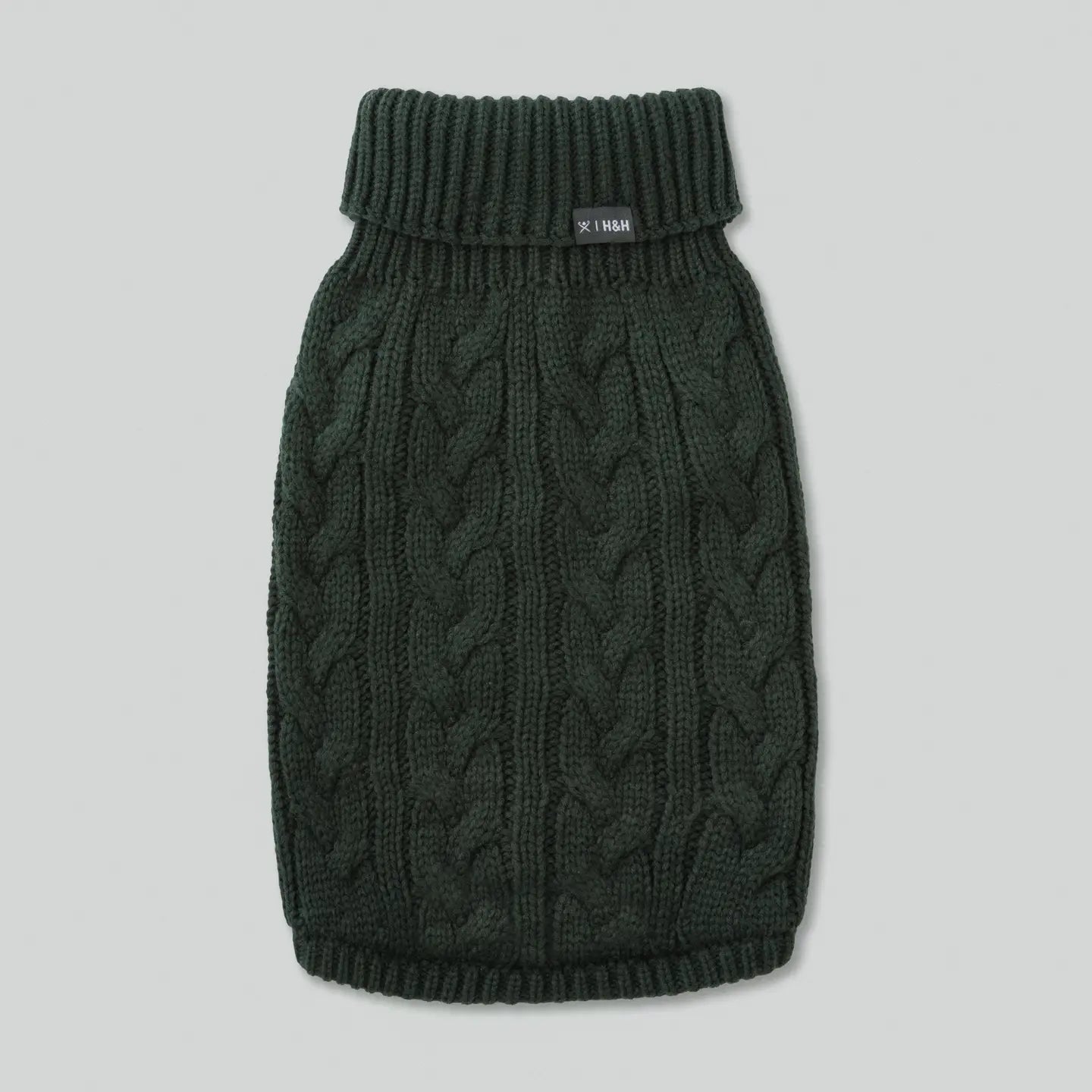 Pull en maille torsadée - Vert