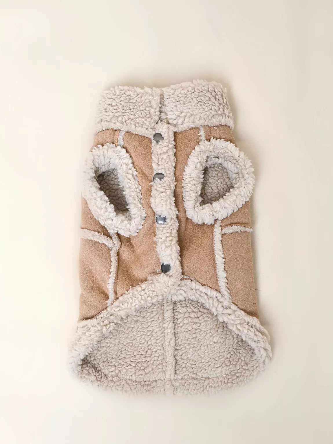 MANTEAU FOURRURE - Camel