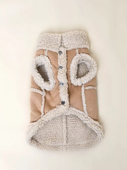 MANTEAU FOURRURE - Camel