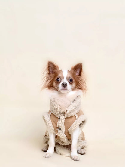 MANTEAU FOURRURE - Camel